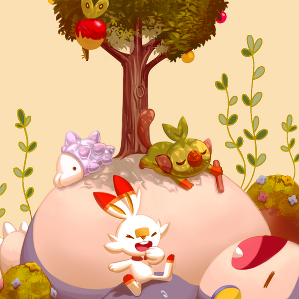 Gigantimax Snorlax and Friends