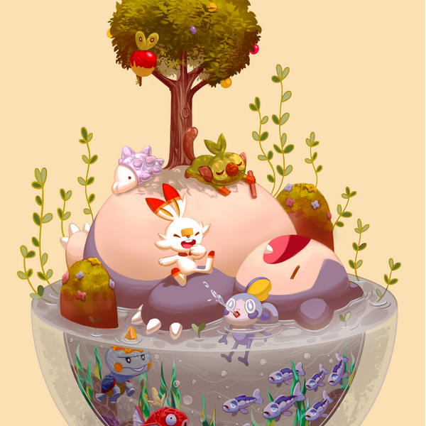 Gigantimax Snorlax and Friends