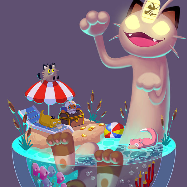 Gigantimax Meowth and Friends
